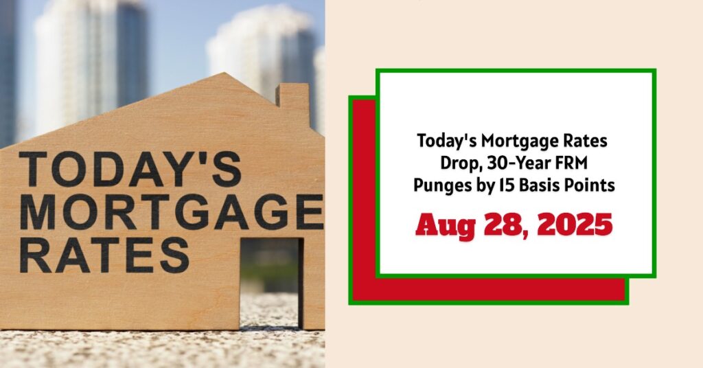 Mortgage rates update: 30 year frm sees significant drop on august