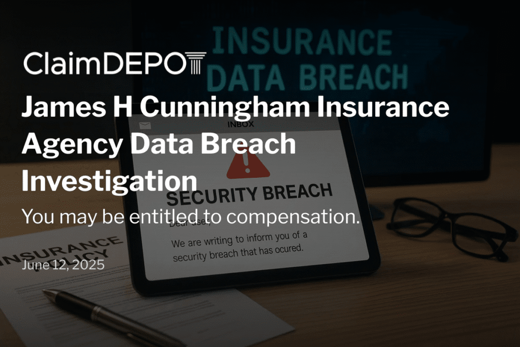 Investigation into data breach at james h cunningham insurance agency